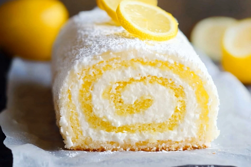 Lemon Swiss roll