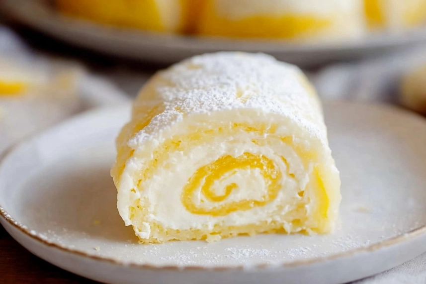 Lemon Swiss roll