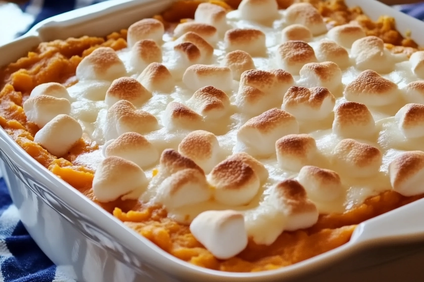 Sweet Potato Casserole with Marshmallows